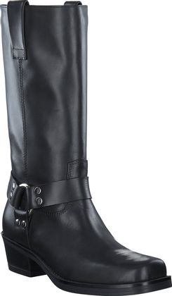 Phillip Hardy Damen-Boots aus Leder 102001000047 (Schwarz)