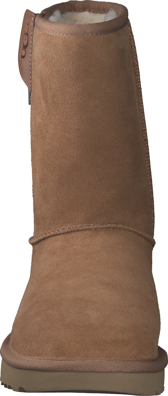 Ugg classic shop short zip braun