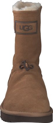 UGG CLASSIC SHORT TOGGLER Damen-Winterboots aus Leder 192222000025 (Braun)