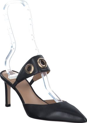 BOSS JANET Damen-Pantoletten aus Leder 181001000000 (Schwarz)