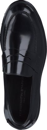 Konstantin Starke Herren-Slipper aus Leder 226001000015 (Schwarz)