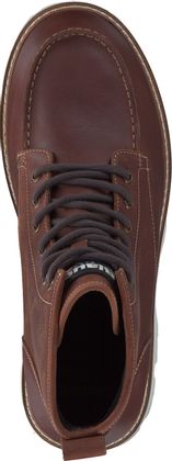 Blauer Herren-Schnürboots aus Leder 212221000013 (Braun)