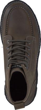 Blauer Herren-Schnürboots aus Leder 212401000001 (Grau)