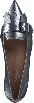 Phillip Hardy Damen-Pumps aus Leder 120911000000 (Silber)