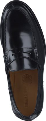 Richard Gordon Herren-Slipper aus Leder 226001000017 (Schwarz)