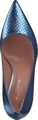 Phillip Hardy STEFY Damen-Pumps aus Leder 122105000000 (Mittelblau)