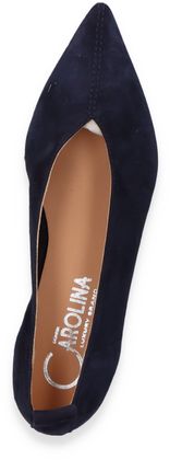 Donna Carolina TRAY STITCH Leder-Slipper 103102000009 (Dunkelblau)