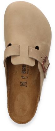 Birkenstock Herren-Pantoletten aus Leder 592222000001 (Beige)