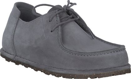 Birkenstock Damen-Schnürschuhe aus Leder 101442000010 (Grau)