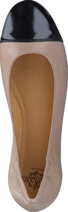 Trumans Damen-Ballerinas aus Leder 103381000004 (Beige/Schwarz)