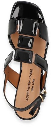 Konstantin Starke Damen-Sandalen aus Leder 185003000000 (Schwarz)