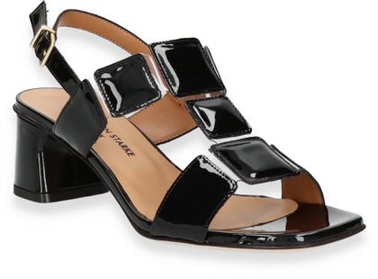 Konstantin Starke Damen-Sandalen aus Leder 185003000000 (Schwarz)