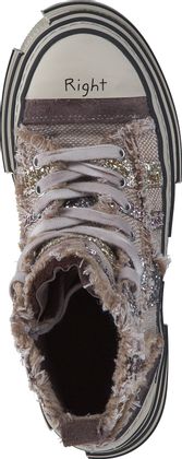 Rebecca White Damen-Schnürboots 102302000004 (Beige)