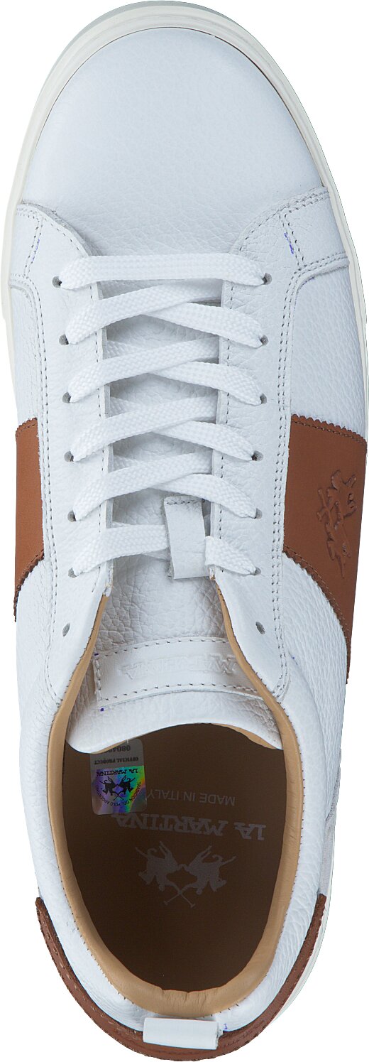 La Martina Herren-Sneaker 244781000018 (Weiß/Braun) online  