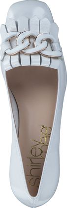 Shirley Mae Damen-Pumps aus Leder 121703000000 (Weiß)