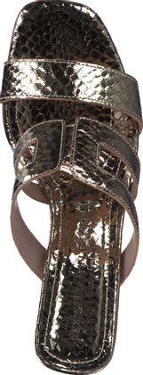 Konstantin Starke Damen-Pantoletten aus Leder 181905000001 (Gold)