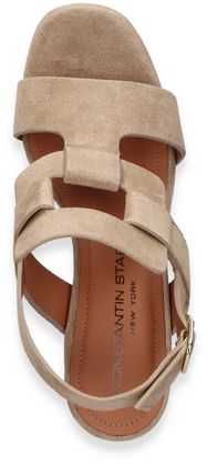 Konstantin Starke Plateau-Sandaletten aus Leder 183302000004 (Beige)