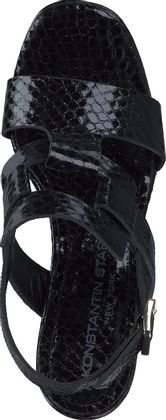 Konstantin Starke Plateau-Sandaletten aus Leder 183005000000 (Schwarz)