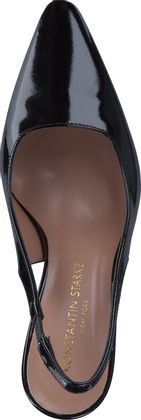 Konstantin Starke Damen-Slingpumps aus Leder 131003000007 (Schwarz)