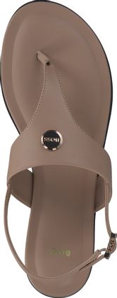 BOSS MILLIE Damen-Zehentrenner aus Leder 189301000000 (Beige)