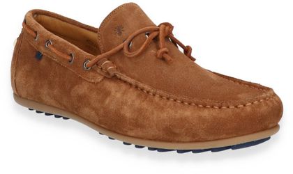 Floris van Bommel Herren-Slipper aus Leder 225222000000 (Braun)