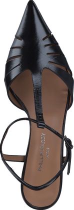 Phillip Hardy Damen-Slingpumps aus Leder 131003000005 (Schwarz)