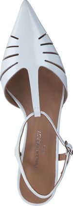 Phillip Hardy Damen-Slingpumps aus Leder 131703000002 (Weiß)