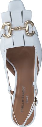 Phillip Hardy Damen-Slingpumps aus Leder 131701000004 (Weiß)