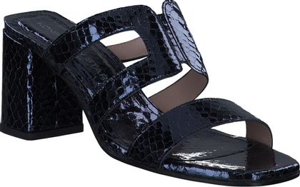 Konstantin Starke Damen-Pantoletten aus Leder 181105000000 (Dunkelblau-Metallic)