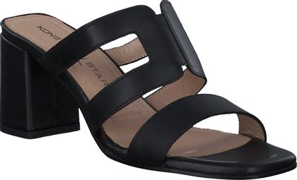 Konstantin Starke Damen-Pantoletten aus Leder 181001000003 (Schwarz)