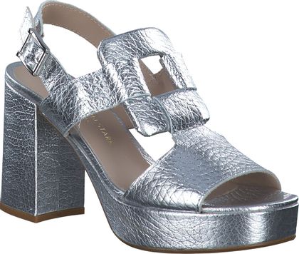 Konstantin Starke Damen-Pantoletten aus Leder 183911000000 (Silber)