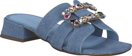 Phillip Hardy IDRA Damen-Pantoletten aus Leder 180142000001 (Hellblau)