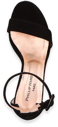 Phillip Hardy GIANV1 Damen-Sandaletten aus Leder 186002000000 (Schwarz)