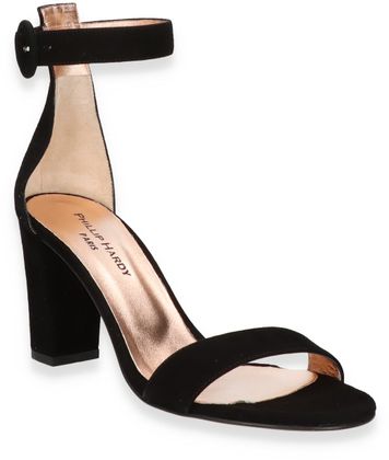 Phillip Hardy GIANV1 Damen-Sandaletten aus Leder 186002000000 (Schwarz)