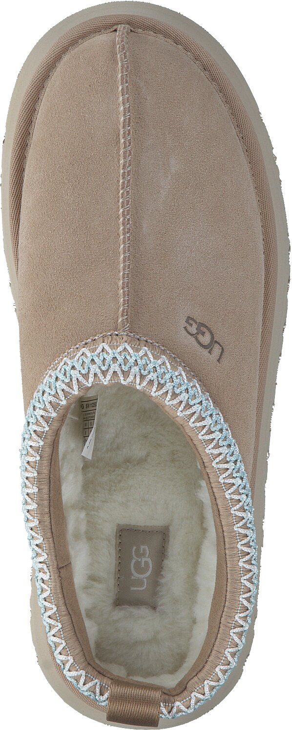 UGG Absatz Pantoletten sale creme Motivdruck Casual-Look