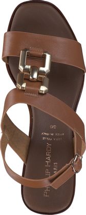 Phillip Hardy Damen-Sandaletten aus Leder 186221000000 (Braun)