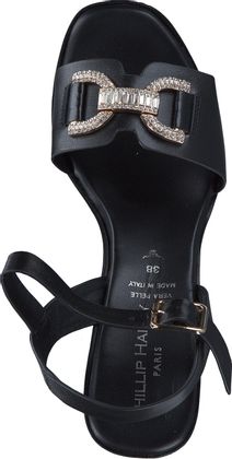 Phillip Hardy Damen-Sandaletten aus Leder 186001000004 (Schwarz)