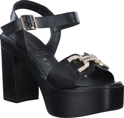 Phillip Hardy Damen-Sandaletten aus Leder 186001000004 (Schwarz)