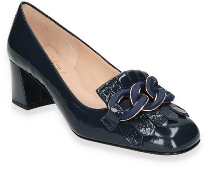 Shirley Mae Damen-Pumps aus Leder 121103000000 (Dunkelblau)