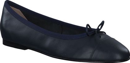 Shirley Mae Damen-Ballerinas aus Leder 103101000001 (Dunkelblau)