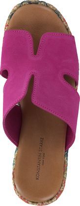 Konstantin Starke Damen-Pantoletten aus Leder 183592000001 (Fuchsia)