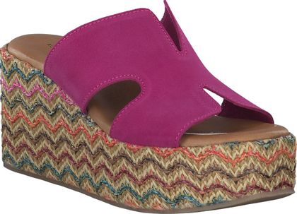 Konstantin Starke Damen-Pantoletten aus Leder 183592000001 (Fuchsia)