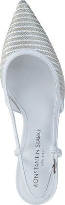 Konstantin Starke Damen-Slingpumps aus Leder 130307000000 (Weiß)