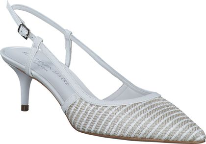 Konstantin Starke Damen-Slingpumps aus Leder 130307000000 (Weiß)