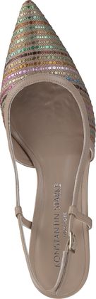 Konstantin Starke Damen-Slingpumps aus Leder 130307000001 (Beige)