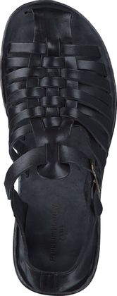 Phillip Hardy Herren-Sandalen aus Leder 283001000001 (Schwarz)