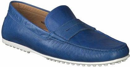 Konstantin Starke Herren-Mokassins aus Leder 226141823612 (Blau)
