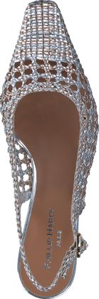 Phillip Hardy PELLAME Damen-Slingpumps aus Leder 131900000000 (Silber)