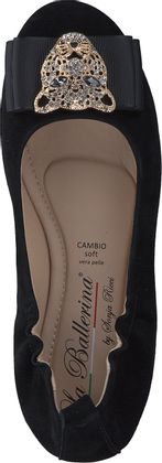 La Ballerina Damen-Ballerinas 103002000007 (Schwarz)