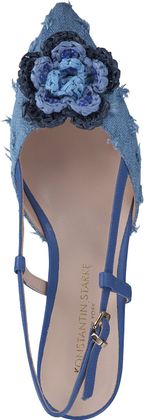 Konstantin Starke Damen-Slingpumps 130147000010 (Blau)